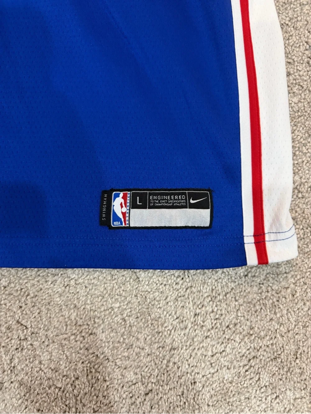 Nike Youth Large Joel Embiid Philadelphia 76ers Jersey Blue